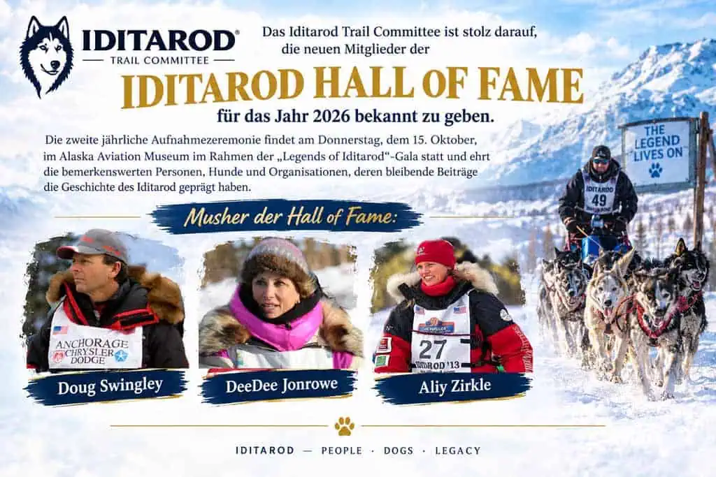Iditarod Hall of Fame 2026 (c) rnr-projects / iditarod / AI